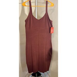 Intempo brand bodycon midi dress Brown NWT Size XXL